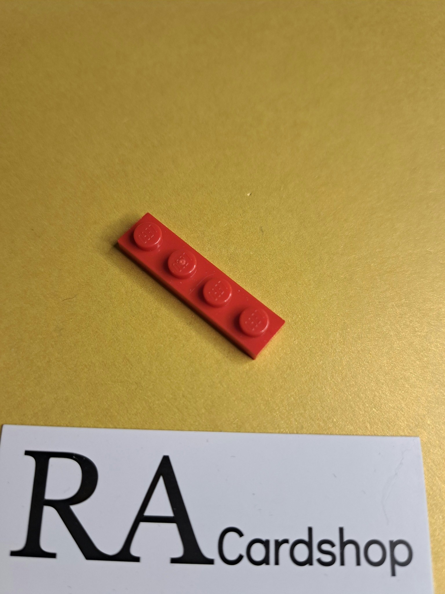 3710 Plate 1 x 4 Röd Lego