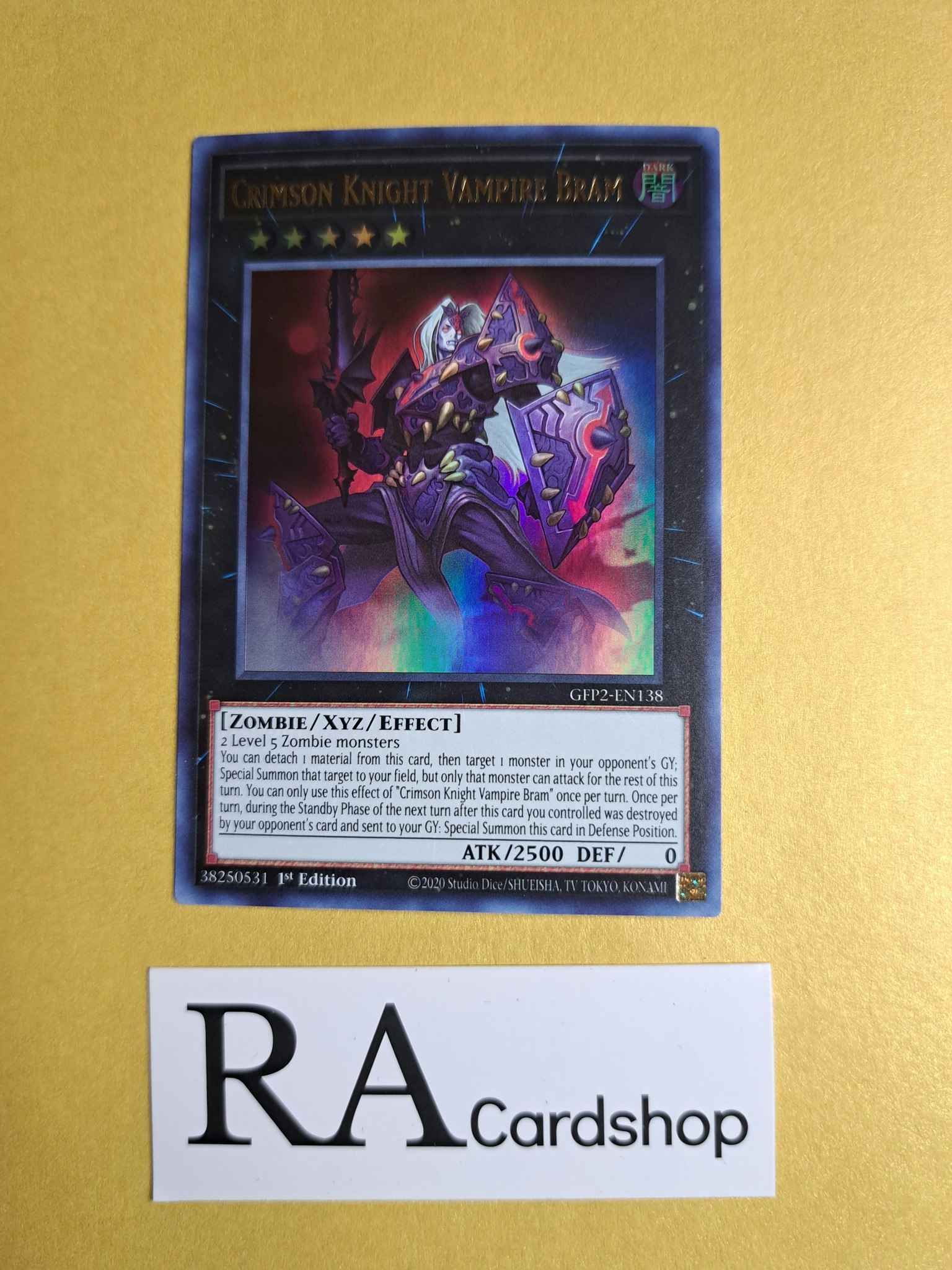 Crimson Knight Vampire Bram 1st Edition EN138 Ghosts From the Past: The 2nd Haunting GFP2 Yu-Gi-Oh