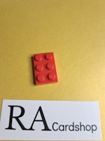 3021 Plate 2 x 3 Röd Lego