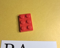 3021 Plate 2 x 3 Röd Lego