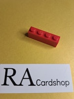 3010 Brick 1 x 4 Röd Lego