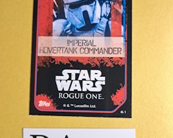 Imperial Hovertank Commander #61 Rogue One Topps Star Wars
