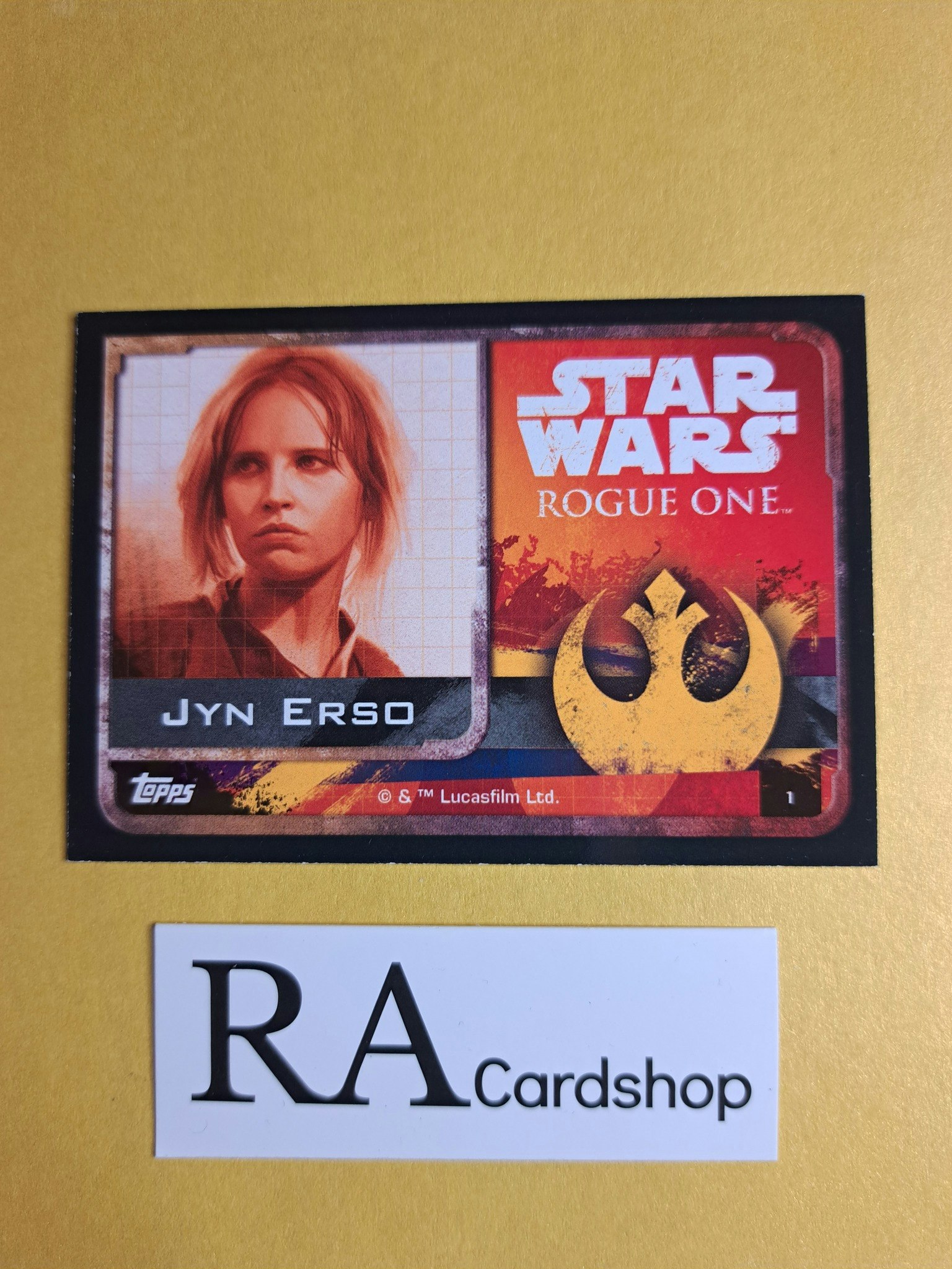 Jyn Erso #1 Rogue One Topps Star Wars