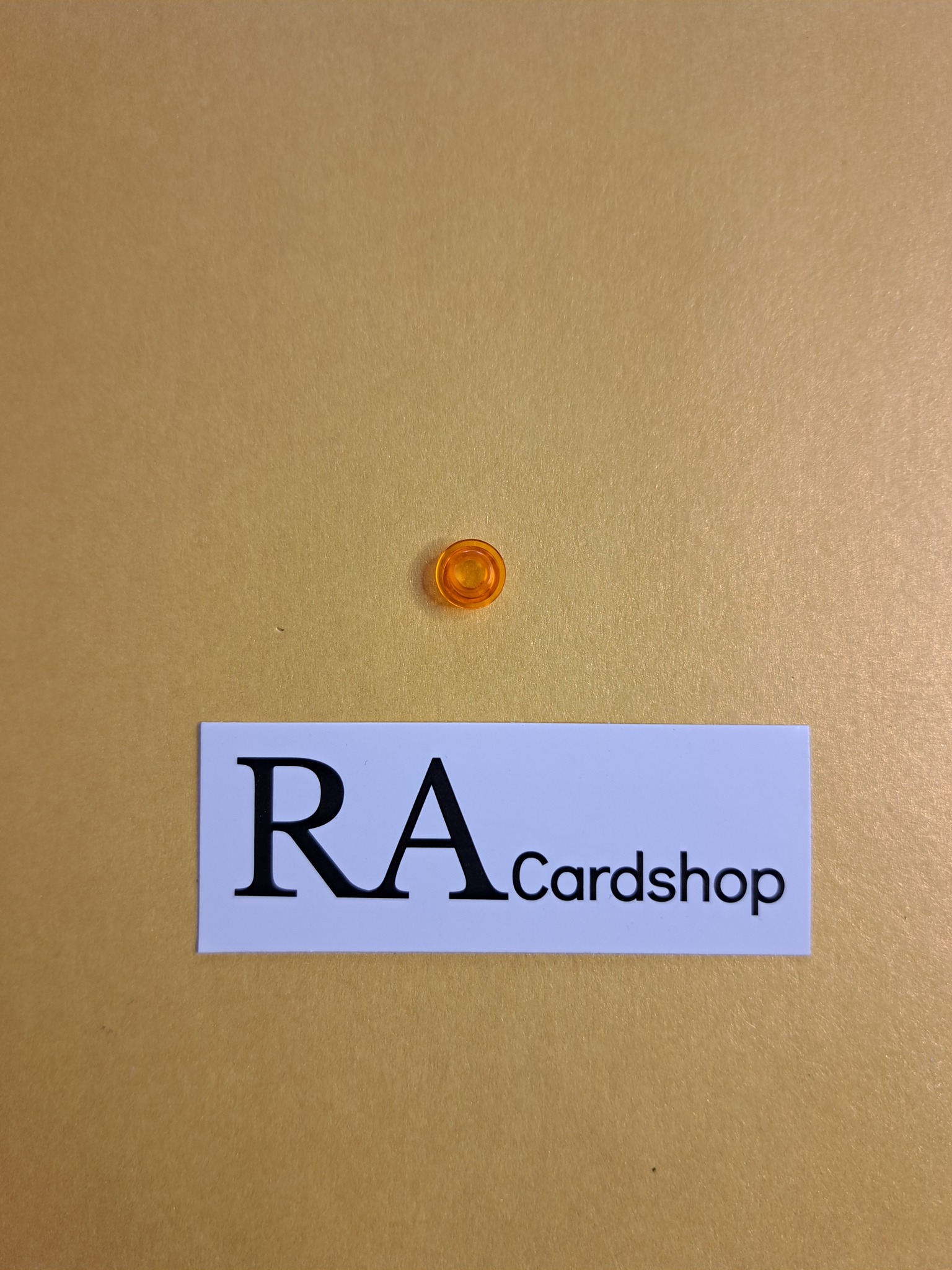 85861 Plate, Round 1 x 1 with Open Stud Transparent Orange Lego