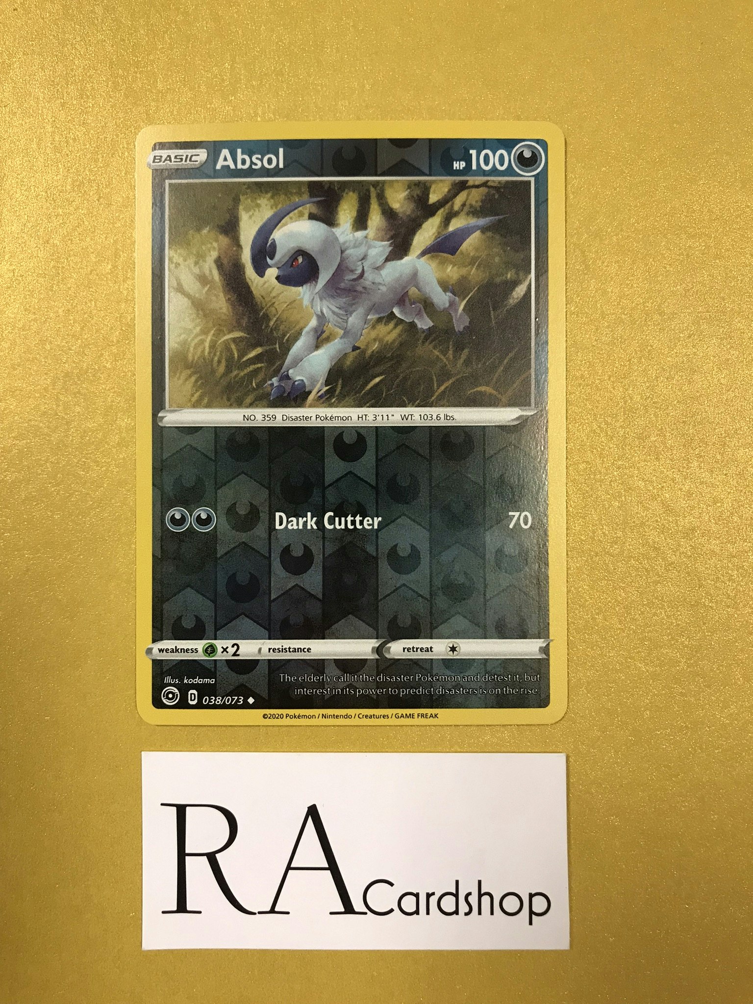 Absol Reverse Holo Uncommon 038/073 Champions Path Pokémon