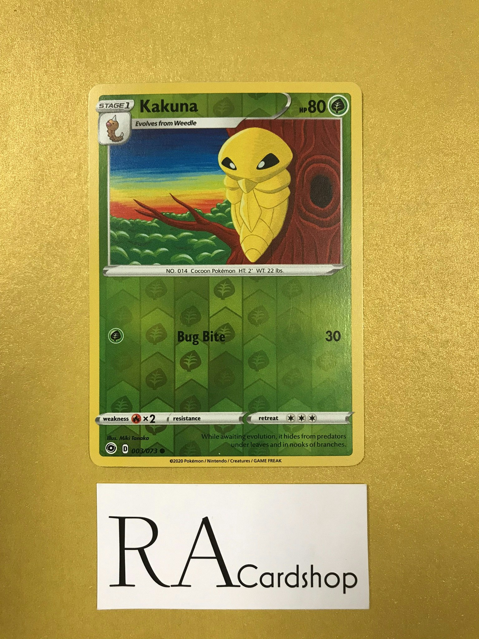 Kakuna Reverse Holo Common 003/073 Champions Path Pokémon