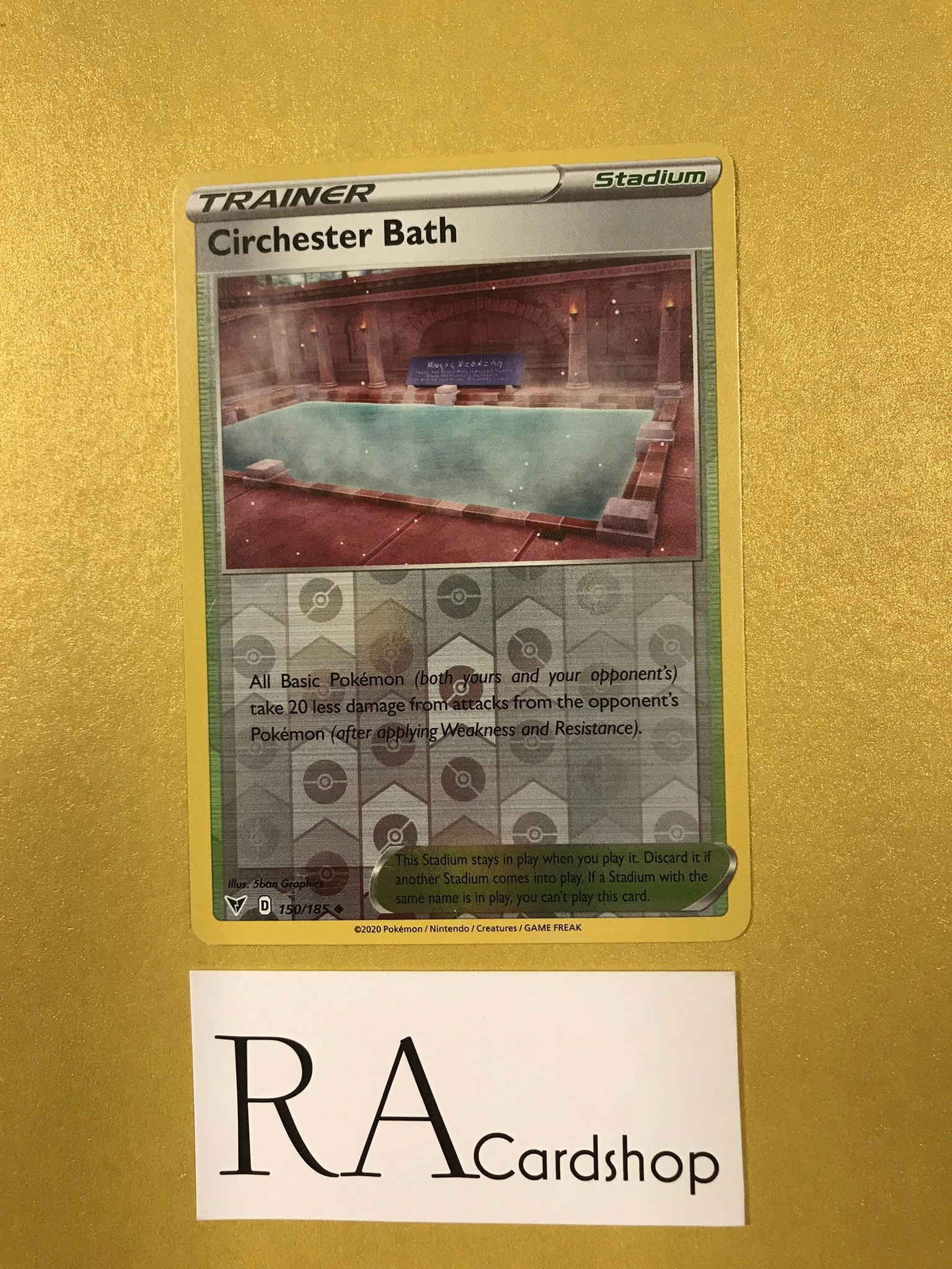 Circhester Bath Reverse Holo Uncommon 150/185 Vivid Voltage Pokemon