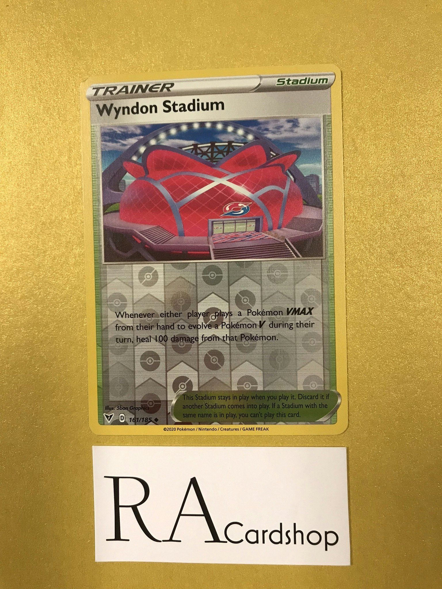 Wyndon Stadium Reverse Holo Uncommon 161/185 Vivid Voltage Pokemon