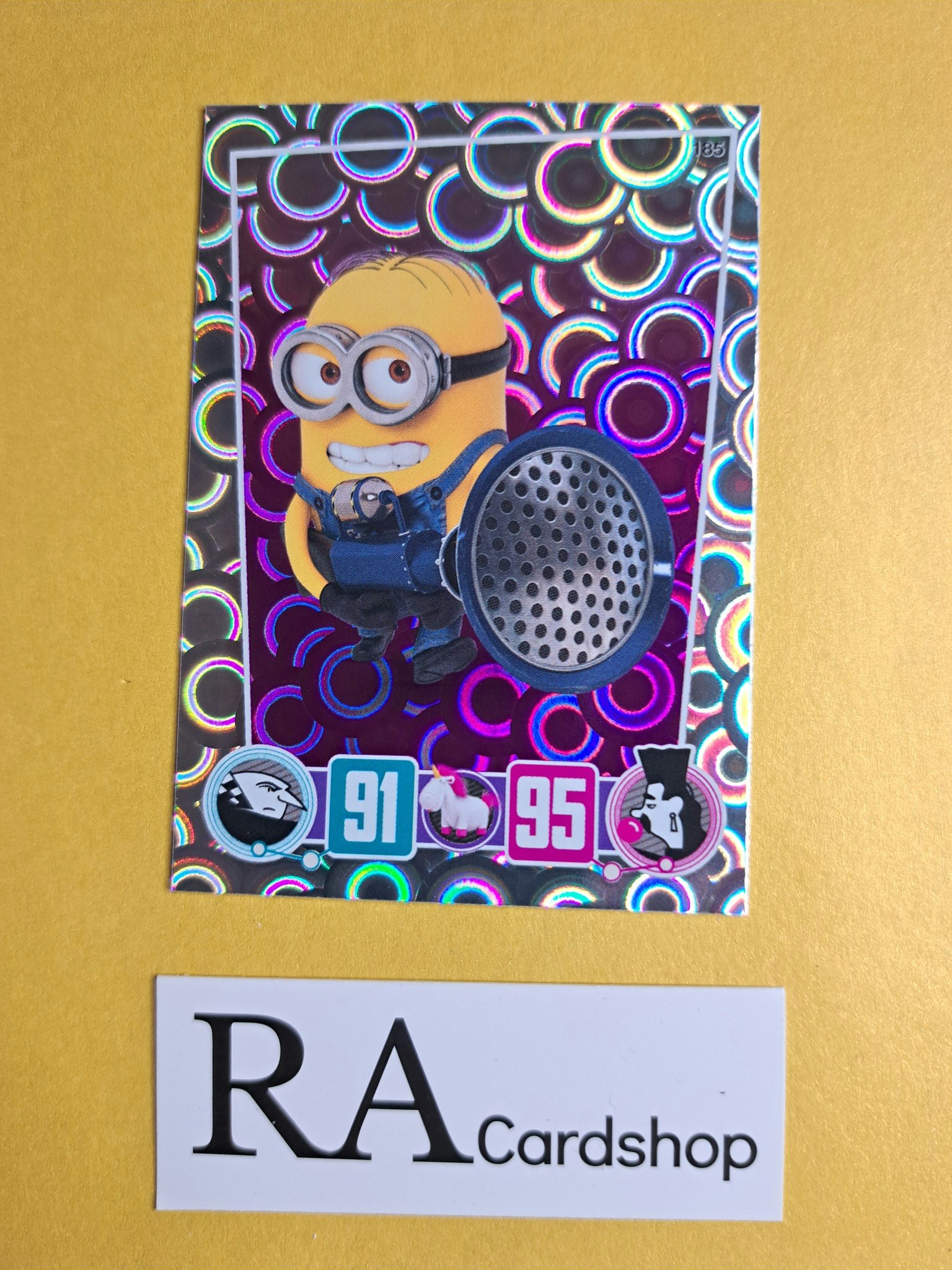 Minions With a Fart-gun Shiny Foil #185 Despicable Me 3 Topps