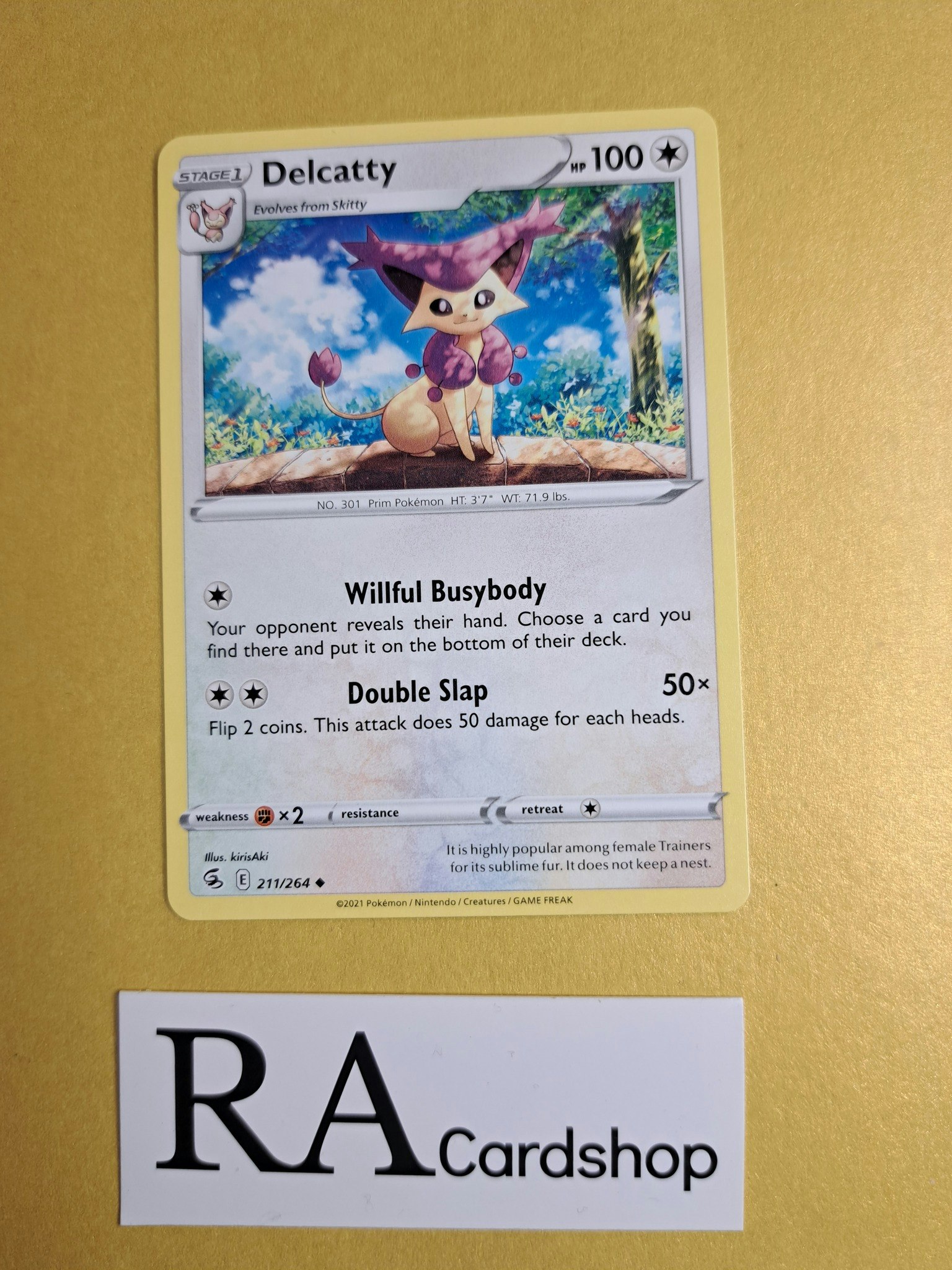 Delcatty Uncommon 211/264 Fusion Strike Pokemon