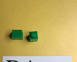 3005 Brick 1 x 1 Mörk Grön Lego