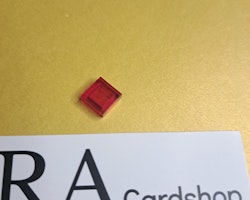 3070b Tile 1 x 1 with Groove Transparent Red Lego