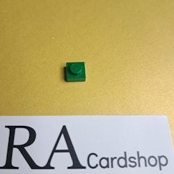 3024 1 x 1 Plate Mörk Grön Lego
