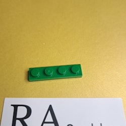 3710 Plate 1 x 4 Dark Green Lego