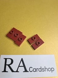 3794a Plate, Modified 1 x 2 with 1 Stud without Groove (Jumper) Redish Brown Lego
