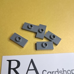 3794a Plate, Modified 1 x 2 with 1 Stud without Groove (Jumper) Dark Grey Lego