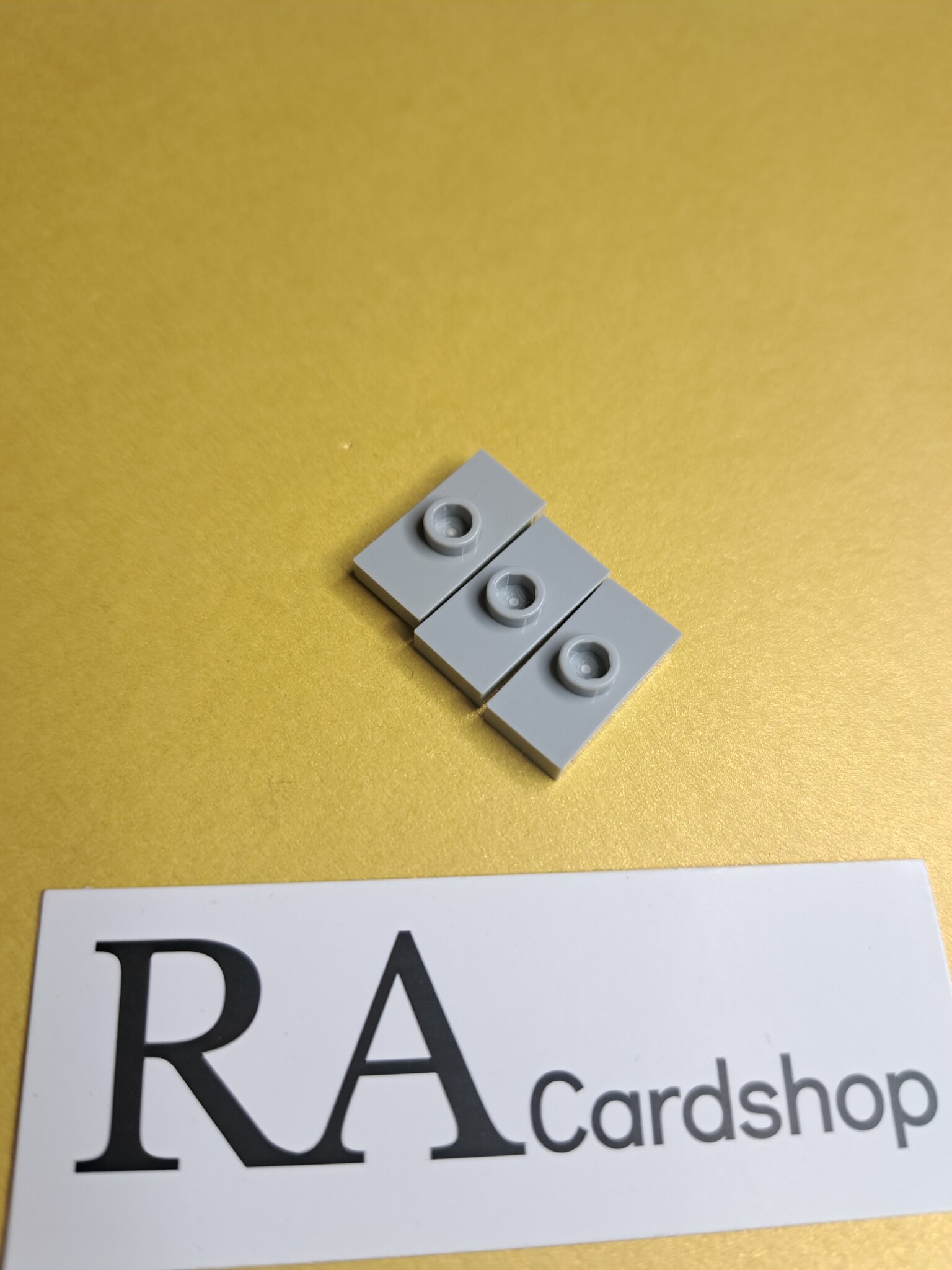 3794a Plate, Modified 1 x 2 with 1 Stud without Groove (Jumper) Light Grey Lego