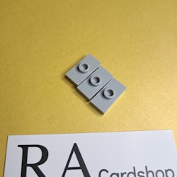 3794a Plate, Modified 1 x 2 with 1 Stud without Groove (Jumper) Light Grey Lego