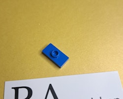 15573 Plate, Modified 1 x 2 with 1 Stud with Groove and Bottom Stud Holder (Jumper) Blue Lego