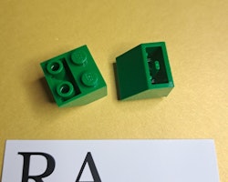 3660 Slope, Inverted 45 2 x 2 with Flat Bottom Pin Green Lego