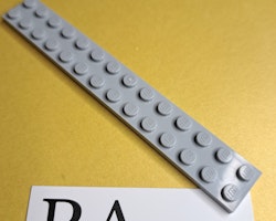 91988 Plate 2 x 14 Light Grey Lego