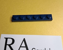 3666 Plate 1 x 6 Dark Blue Lego