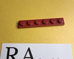 3666 Plate 1 x 6 Reddish Brown Lego