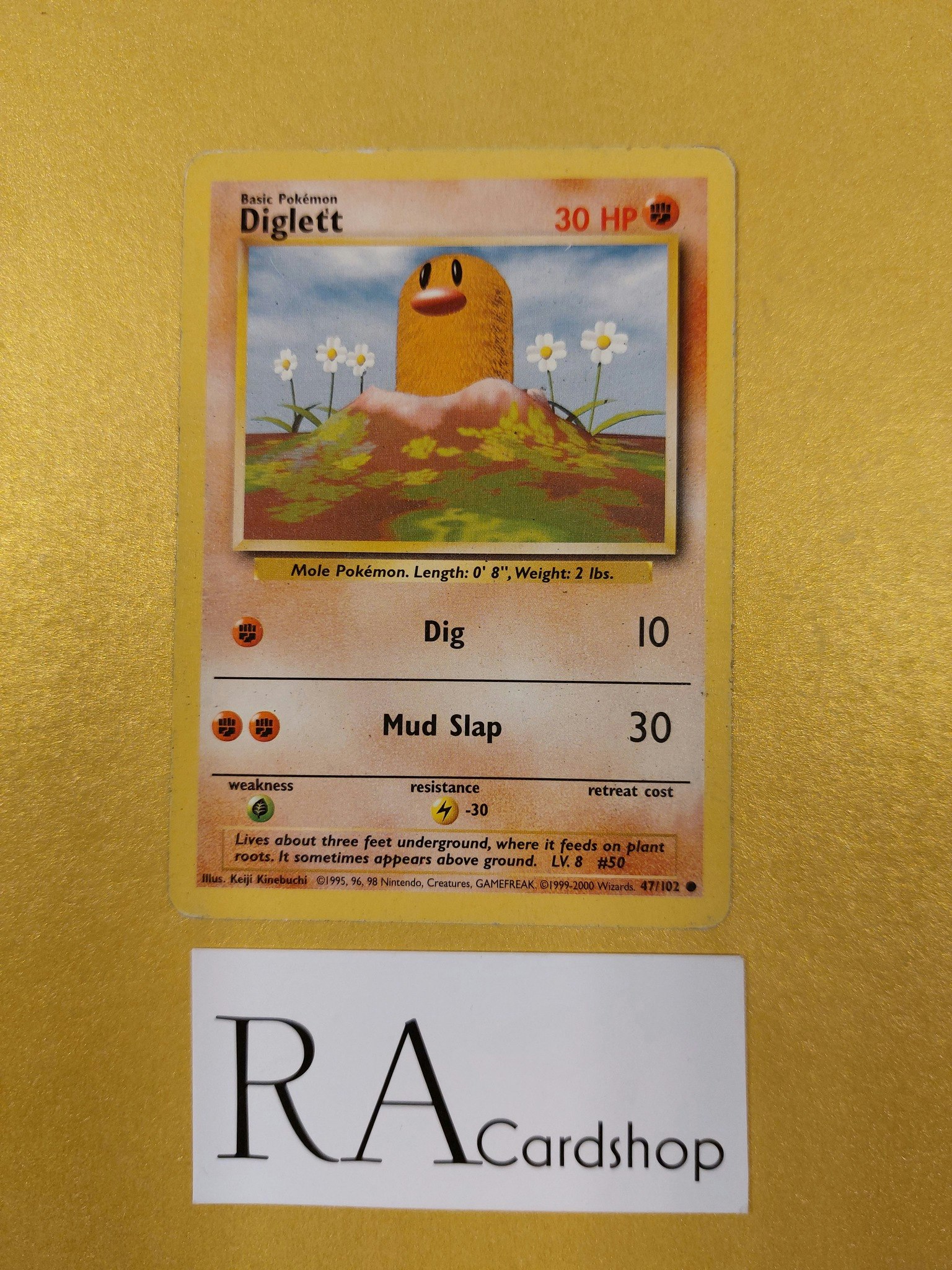 Diglett 47/102 (3) Common Base Set Pokemon