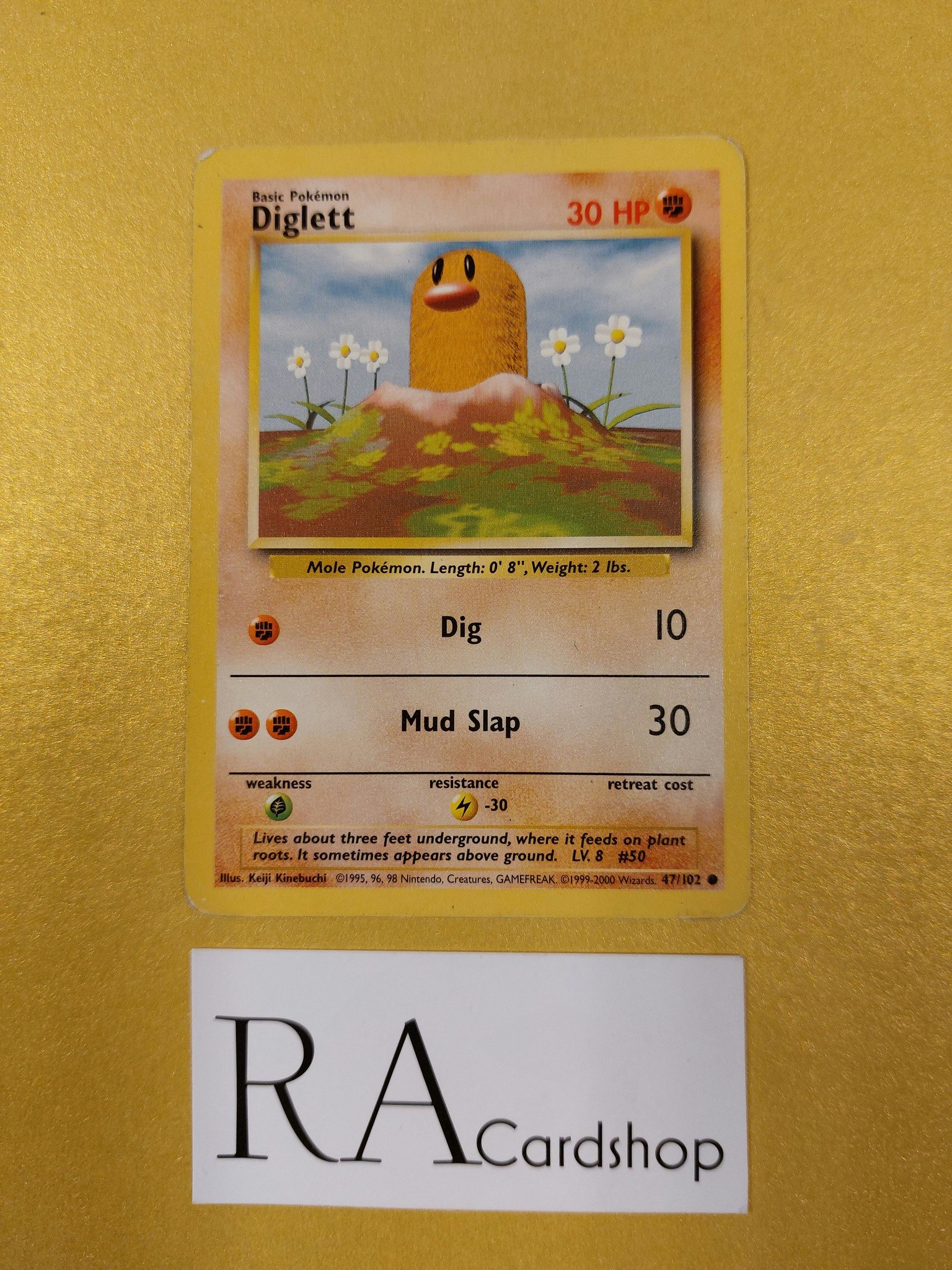 Diglett 47/102 (5) Common Base Set Pokemon