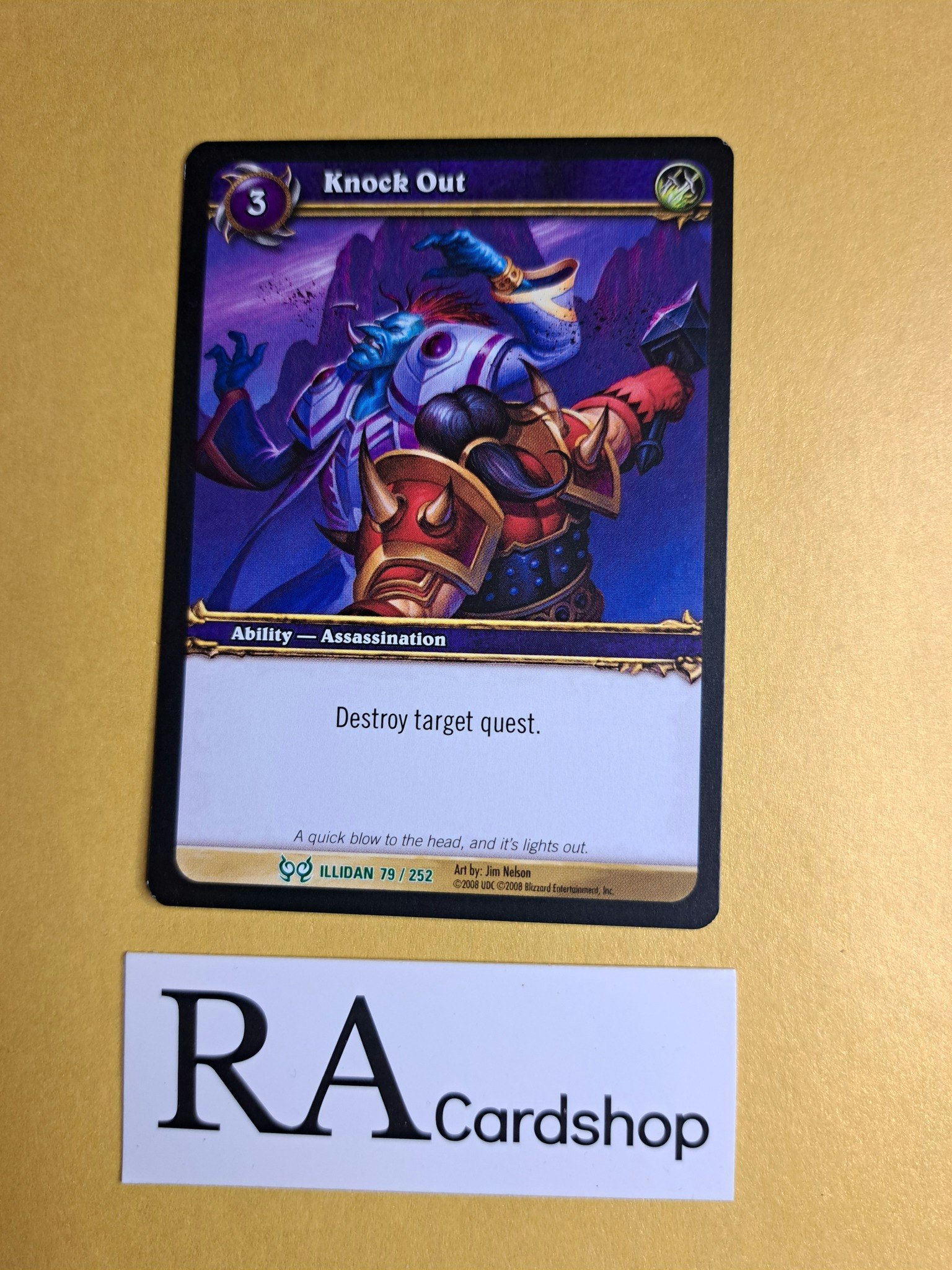 Knock Out 79/252 The Hunt for Illidan World of Warcraft TCG