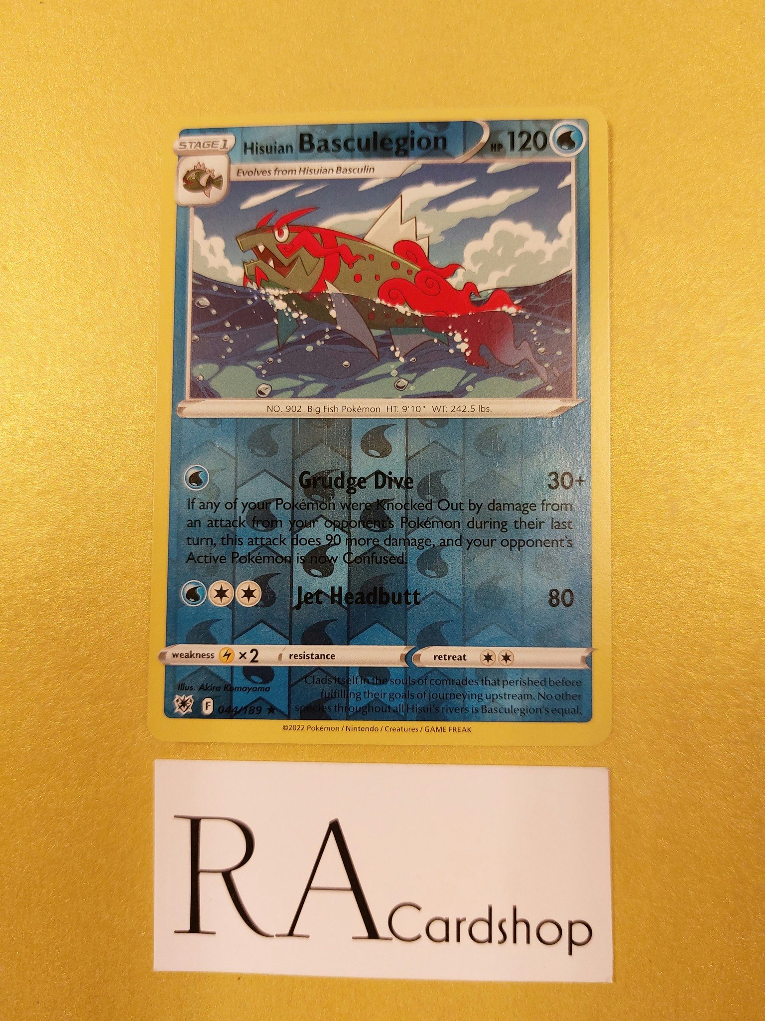 Hisuian Basculegion Reverse Holo Rare 044/189 Astral Radiance Pokemon