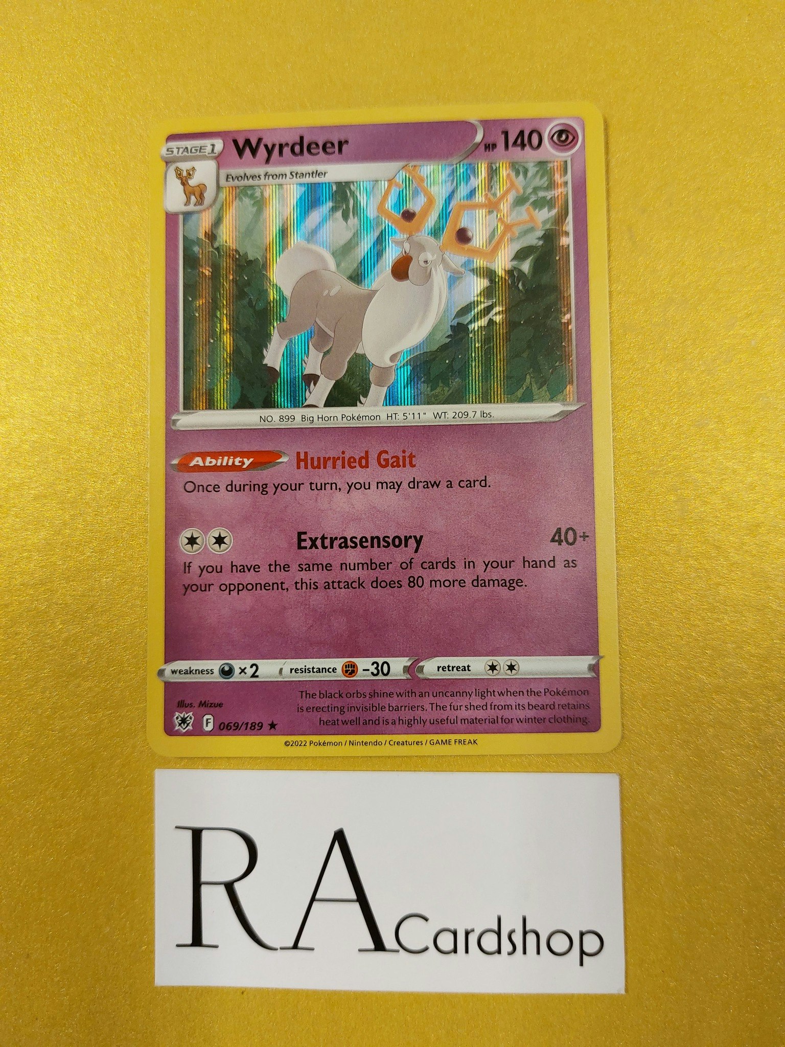 Wydeer Holo Rare 069/189 Astral Radiance Pokemon