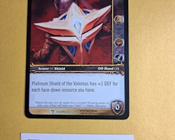Platinum Shield of the Valorous 266/319 March of the Legion World of Warcraft TCG