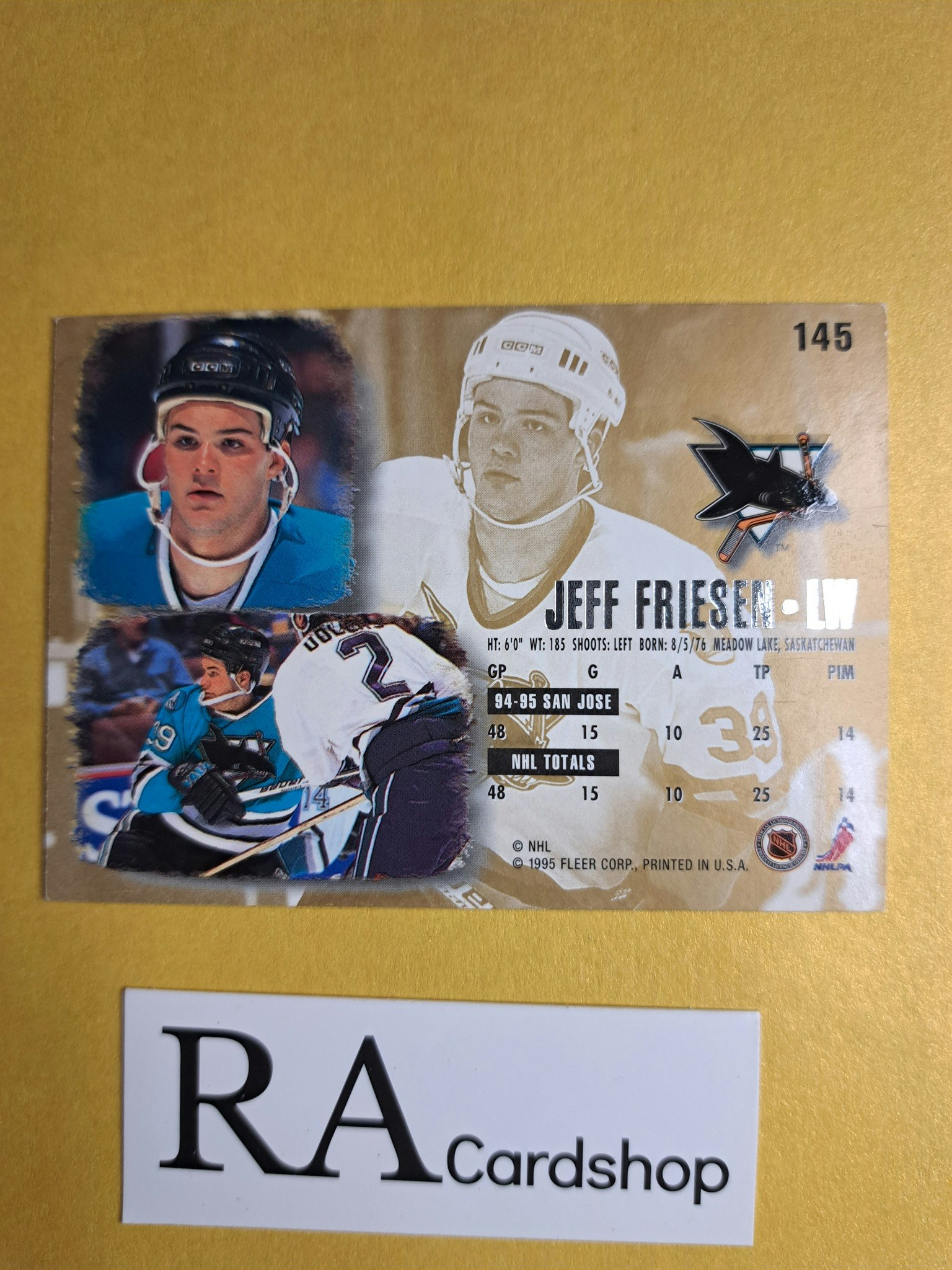 Jeff Friesen 95-96 Fleer Ultra #145 NHL Hockey