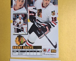 Brent Grieve 94-95 Fleer Ultra #274 NHL Hockey