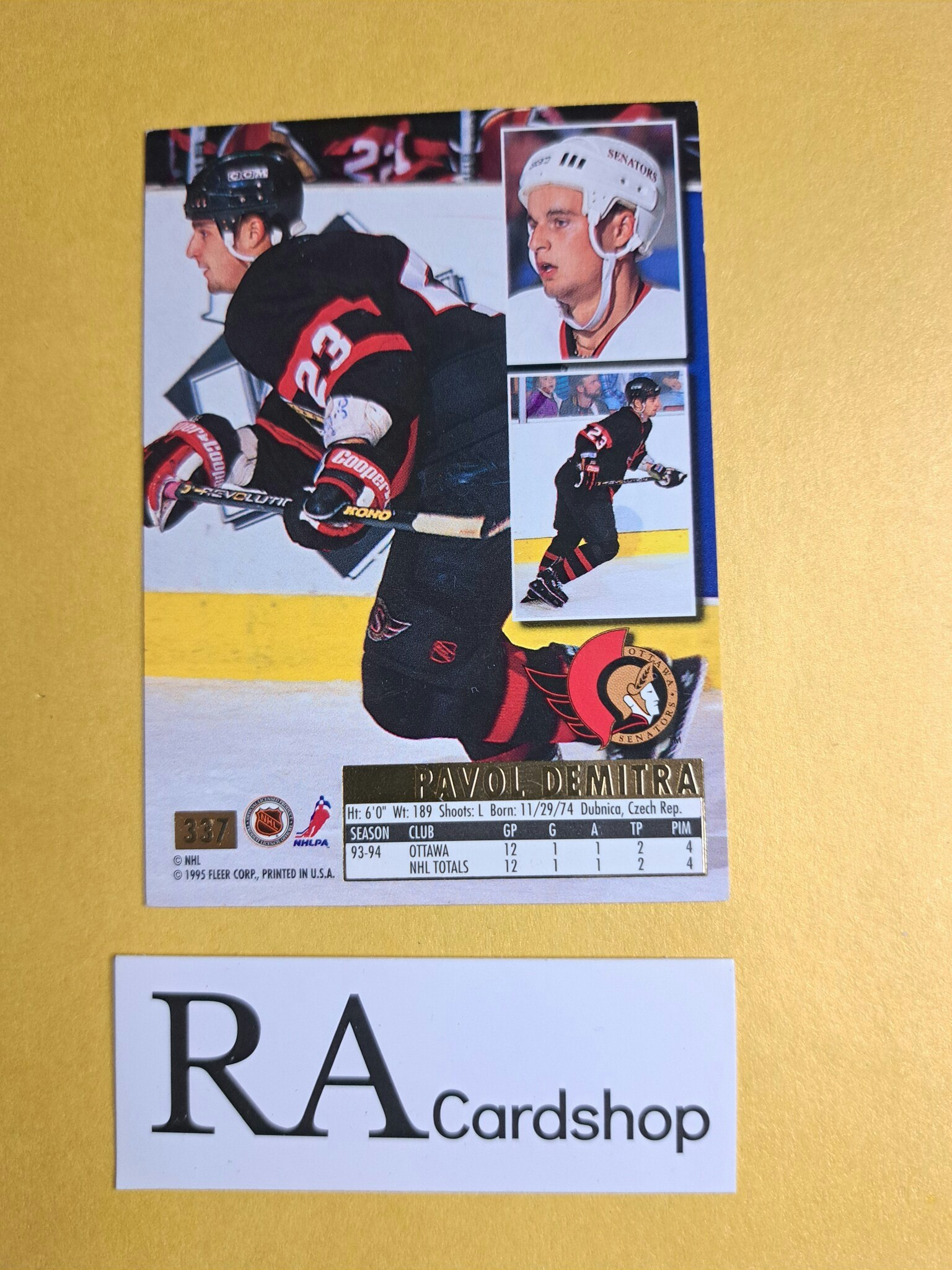 Pavol Demitra Rookie 94-95 Fleer Ultra #337 NHL Hockey