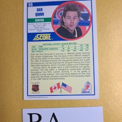 Dan Quinn 90-91 Score American #55 NHL Hockey