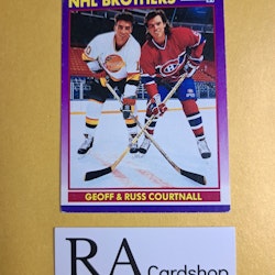 Geoff & Russ Courtnall NHL Brothers 91-92 Score American #380 NHL Hockey