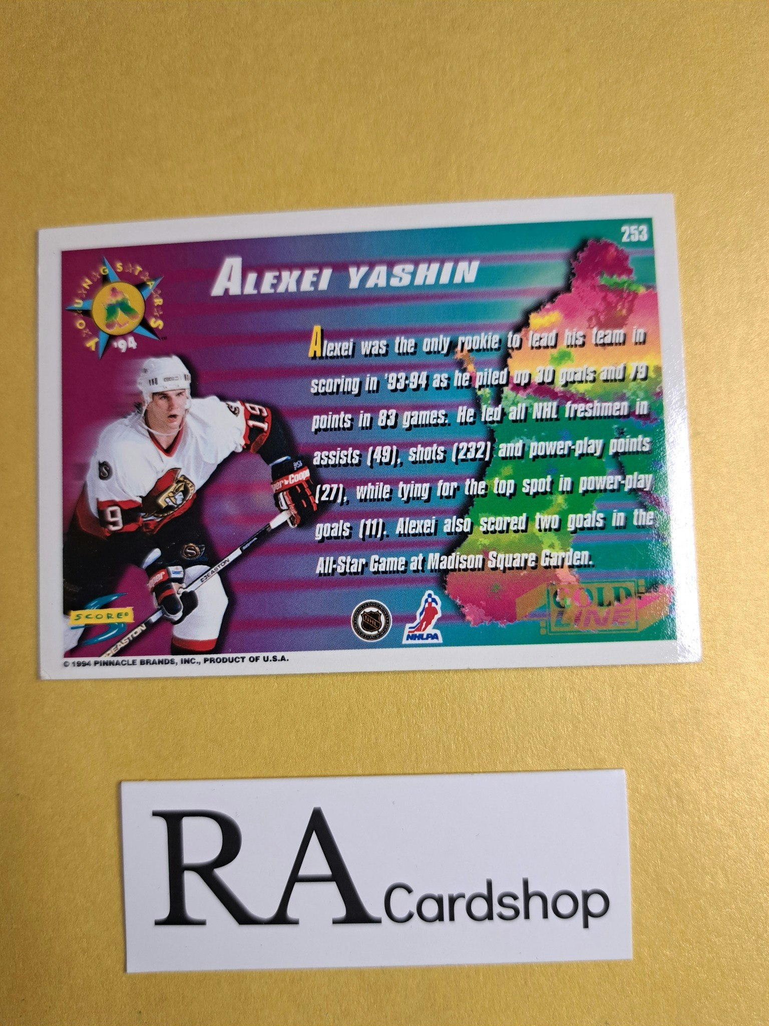 Alexei Yashin Golden Line 94-95 Score #253 NHL Hockey