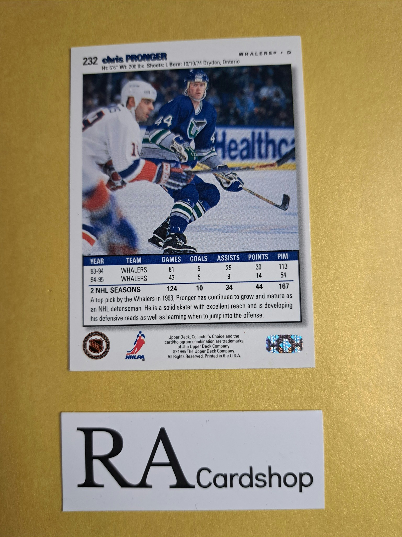 Chris Pronger 95-96 Upper Deck Choice #232 NHL Hockey
