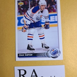 Craig Simpson 91-92 Upper Deck #309 NHL Hockey