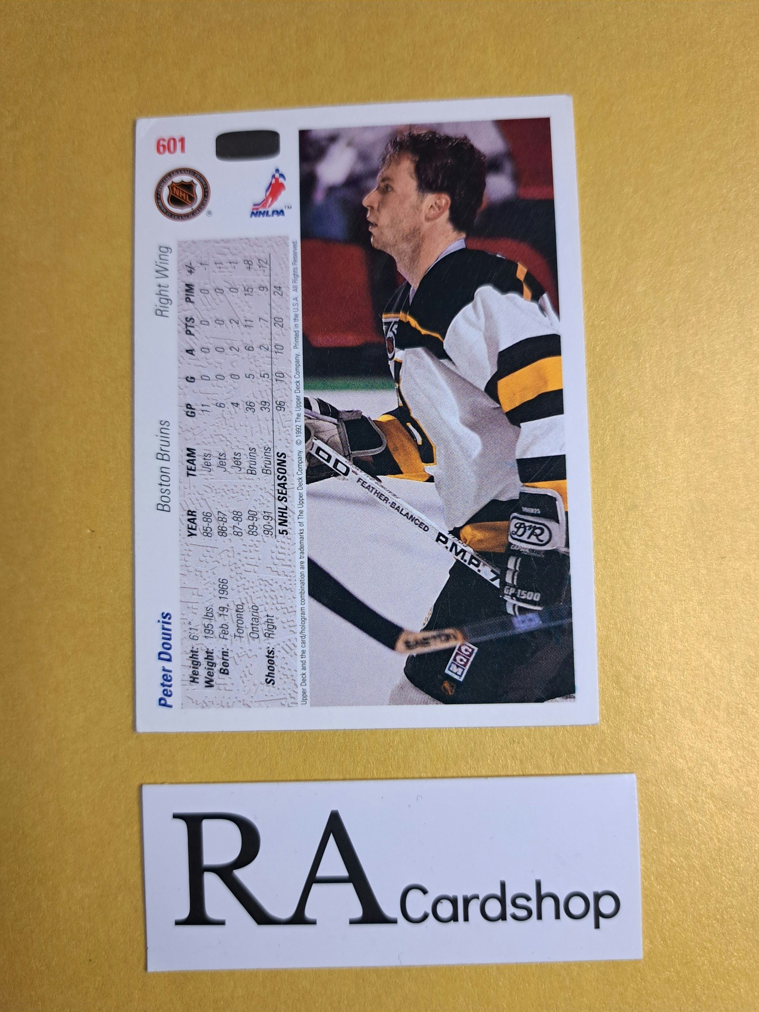 Peter Douris 91-92 Upper Deck #601 NHL Hockey