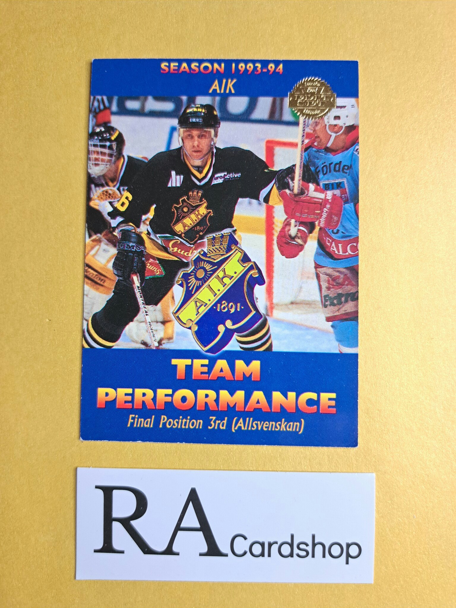 AIK Team Performance 94-95 #135 Leaf SHL Hockey
