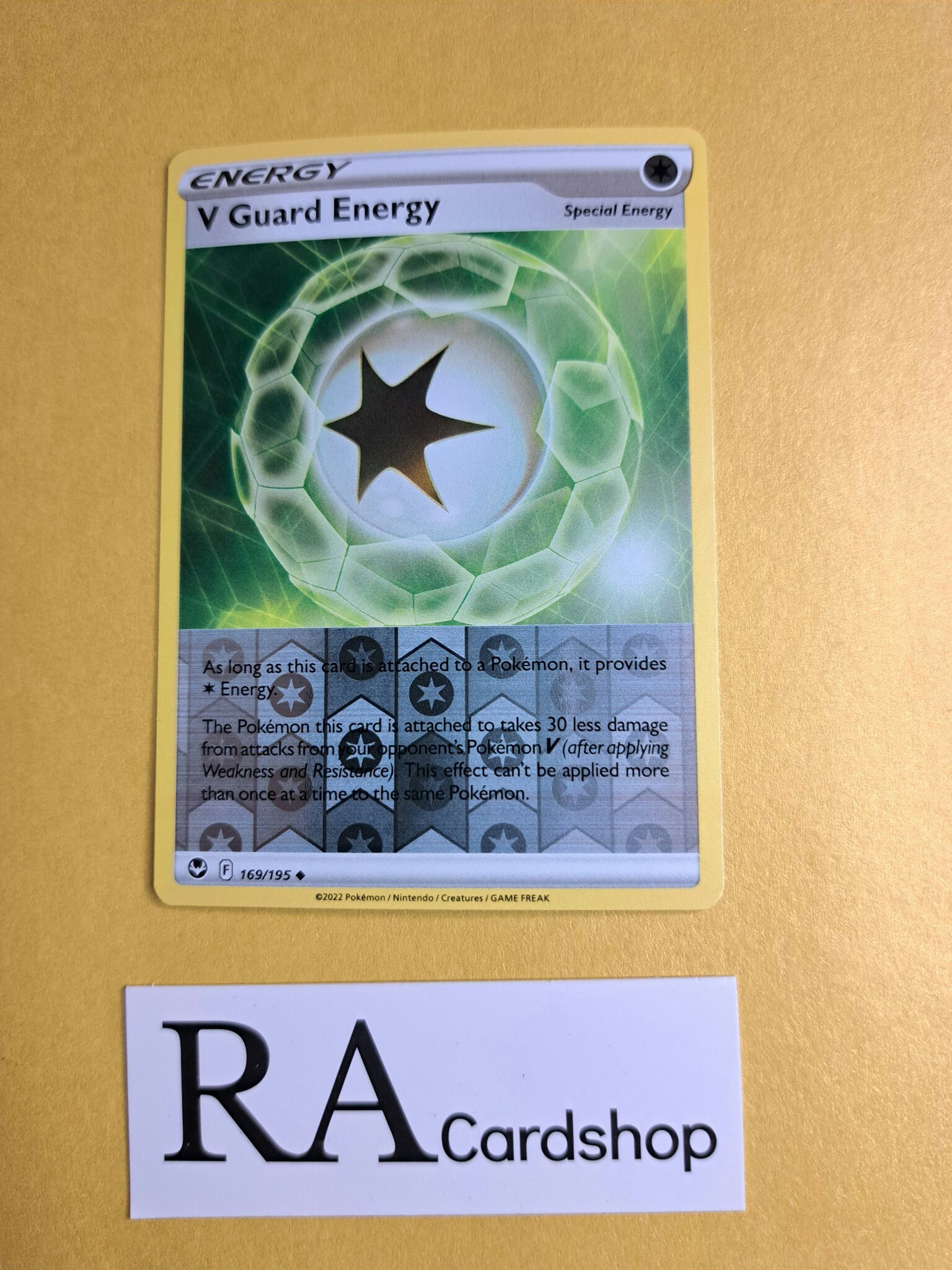 V Guard Energy Uncommon Reverse Holo 169/195 Silver Tempest Pokemon