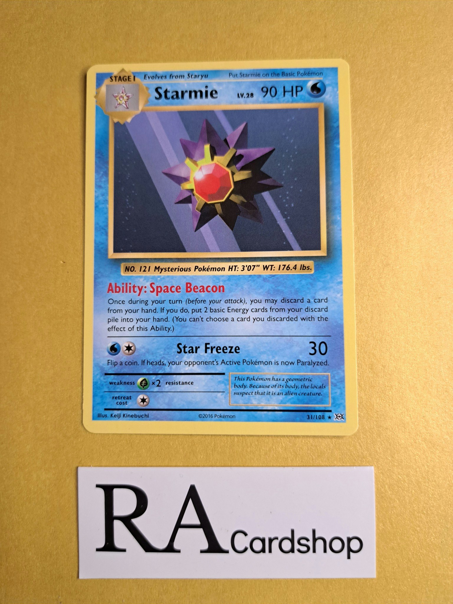 Starmie Rare 31/108 Evolutions Pokemon