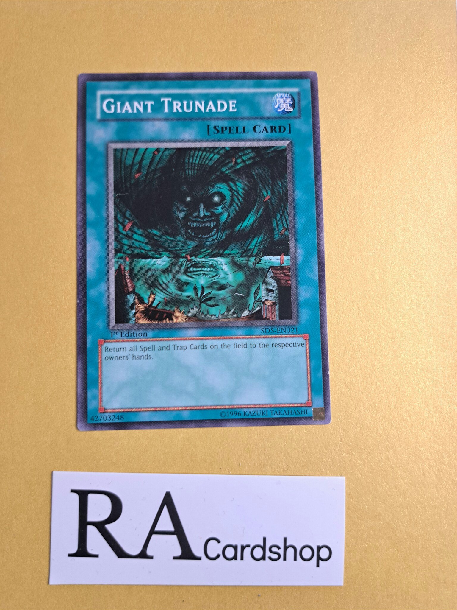 Giant Trunade Common 1st Edition SD5-EN0021 Structure Deck: Warrior's Triumph SD5 Yu-Gi-Oh