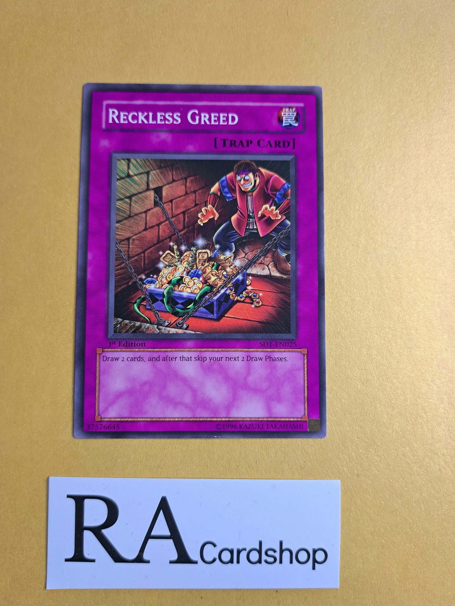 Reckless Greed Common 1st Edition SD1-EN025 Structure Deck: Dragon's Roar SD1 Yu-Gi-Oh