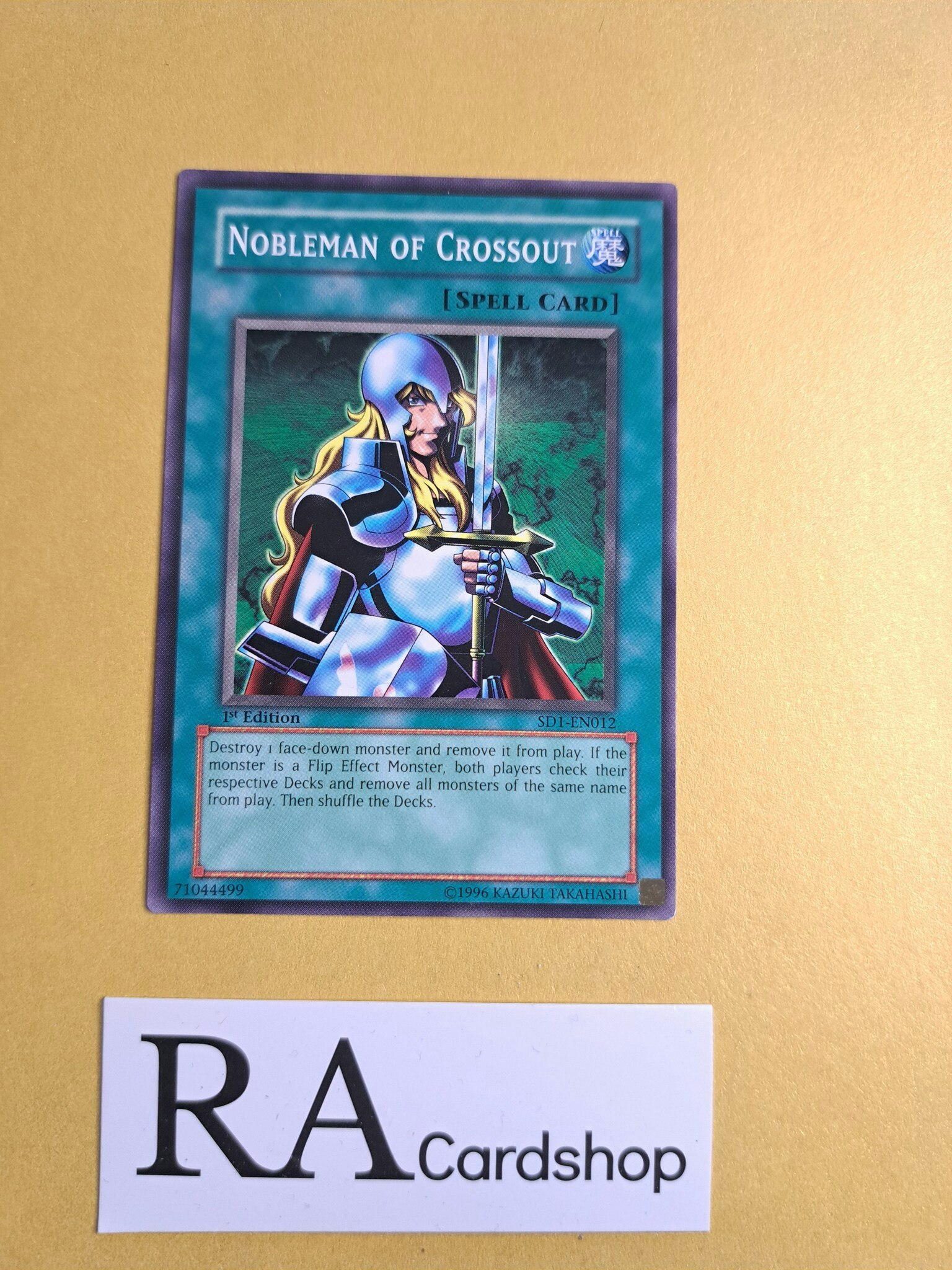 Nobleman of Crossout Common 1st Edition SD1-EN012 Structure Deck: Dragon's Roar SD1 Yu-Gi-Oh