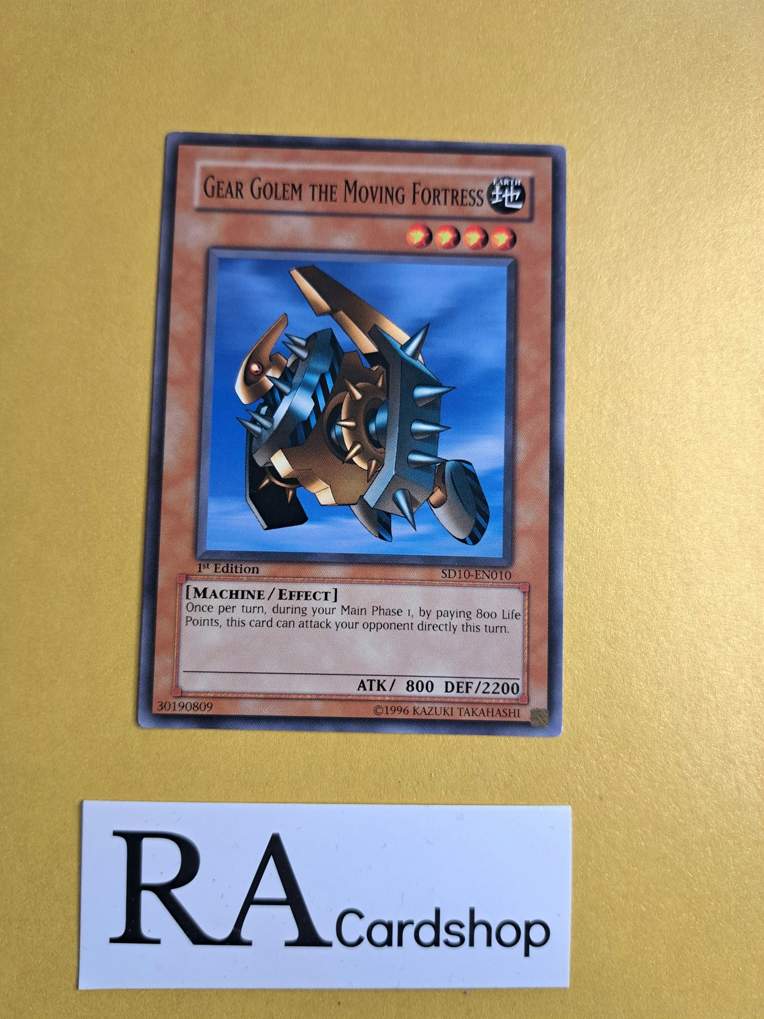 Gear Golem the Moving Fortress Common SD10-EN010 Structure Deck: Machine Re-Volt SD10 Yu-Gi-Oh
