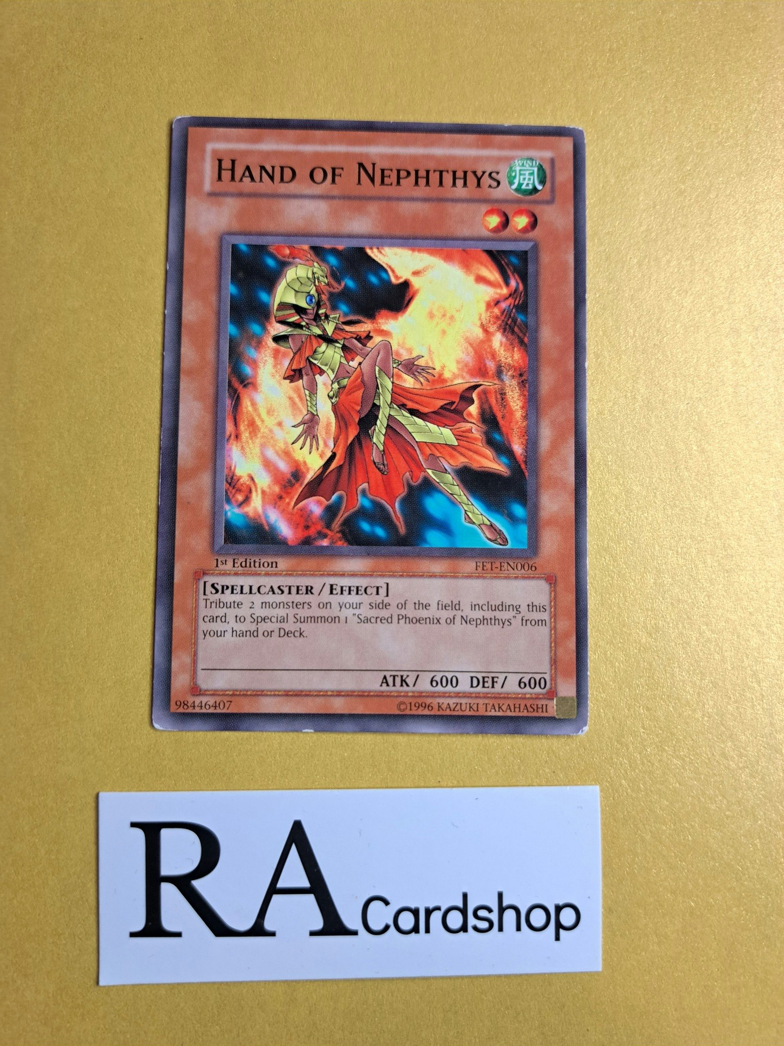 Hand of Nephthys Common 1st Edition FET-EN006 Flaming Eternity FET Yu-Gi-Oh